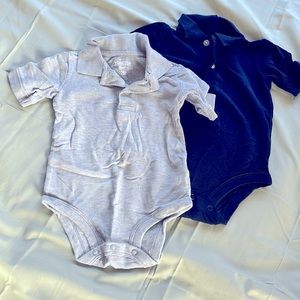 OshKosh 12m Collared Bodysuits